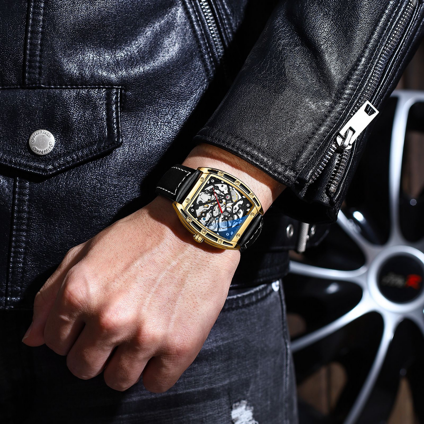 Montre Homme Automatique Squelette – Élégance & Précision