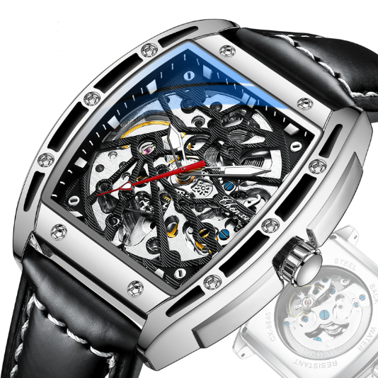 Montre Homme Automatique Squelette – Élégance & Précision