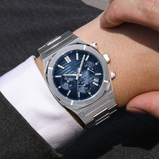 Montre Homme Premium Acier – Édition Chronographe