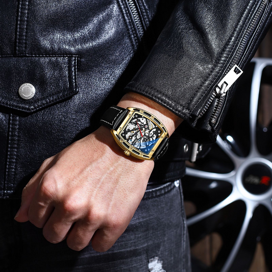 Montre Homme Automatique Squelette – Élégance & Précision