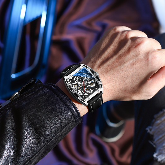 Montre Homme Automatique Squelette – Élégance & Précision